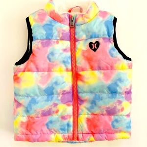 Hurley Toddler Girls' Puffer Vest Pink 
Sz 24 Months Cozy Fall Spring Transition